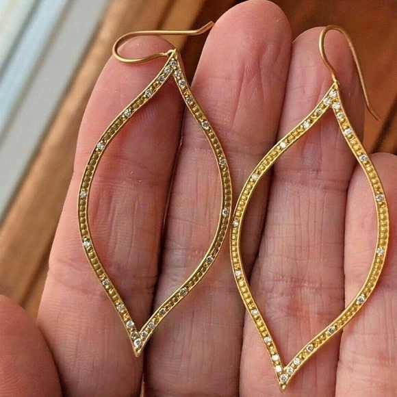 **SOLD** ~ JAMIE WOLF ~ 18K Yellow Gold and Diamond Earrings - Picture 3 of 13
